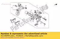 43190MFLD01, Honda, beugel sub ass., rr. honda cbr 1000 2009 2010 2011 2012 2013, Nieuw