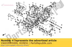 Here you can order the plate,l. Engine he from Honda, with part number 19603MR5000: