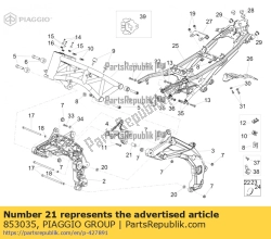 Aprilia 853035, Spacer, OEM: Aprilia 853035