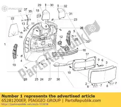 Aquí puede pedir caja superior delantera completa de Piaggio Group , con el número de pieza 65281200EP: