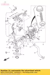 Here you can order the screw, pan head(3la) from Yamaha, with part number 985170501000: