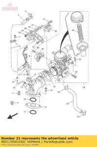 yamaha 985170501000 vis, tête cylindrique (3la) - La partie au fond