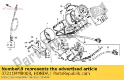 plaat, instelling van Honda, met onderdeel nummer 37211MM8008, bestel je hier online: