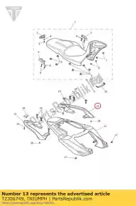 triumph T2306749 uchwyt lewy - Dół