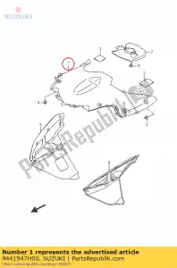 suzuki 9441947H00 couvercle, capot de corps - La partie au fond