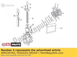 Aprilia AP8106783, Kit de cobertura da câmara de mistura, OEM: Aprilia AP8106783