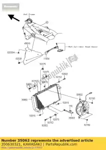 kawasaki 350630321 stay zr1000b7f - Bottom side