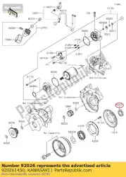 Ici, vous pouvez commander le entretoise auprès de Kawasaki , avec le numéro de pièce 920261450: