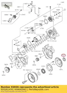 Kawasaki 920261450 spacer - Bottom side