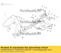 Aquí puede pedir tornillo hexagonal de Piaggio Group , con el número de pieza GU98350425: