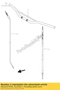 Suzuki 5821037F00 câble assy, ??embrayage - La partie au fond