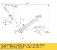 564684, Piaggio Group, Tubo flessibile gilera stalker 50 1998 2005 2007 2008, Nuovo