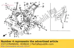 Tutaj możesz zamówić zacisk, rura oleju od Honda , z numerem części 15711MAN600: