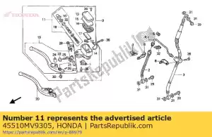 Honda 45510MV9305 cylinder sub assy., fr. b - Onderkant