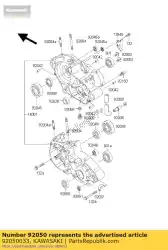 oliekeerring tb3040 kx250-a6 van Kawasaki, met onderdeel nummer 92050033, bestel je hier online: