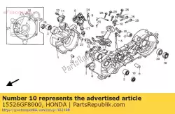 Here you can order the clamper, tube from Honda, with part number 15526GF8000: