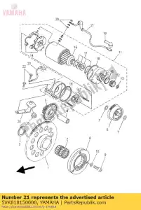 yamaha 5VK818150000 cord, starter motor - Bottom side