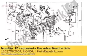 honda 16027MK2004 needle set, secondary jet - Bottom side