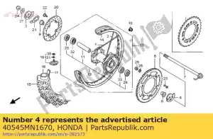 Honda 40545MN1670 régleur, l. chaîne - La partie au fond