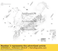 2H000621, Piaggio Group, decalque da carenagem 