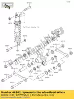 461021430, Kawasaki, barra, suspensión, l = 88.3 kx65-a1 kawasaki  kx 65 2000 2002 2003 2005 2006 2007 2008 2009 2010 2011 2012 2013 2014 2015 2016 2017 2018 2019 2020, Nuevo