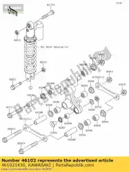 Qui puoi ordinare asta, sospensione, l = 88,3 kx65-a1 da Kawasaki , con numero parte 461021430: