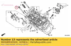 Aqui você pode pedir o lavadora de parafusos, 10x110 em Honda , com o número da peça 90008MGE000: