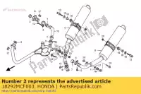 18292MCF003, Honda, pakking, ex. pijp honda vtr 1000 2000 2001, Nieuw
