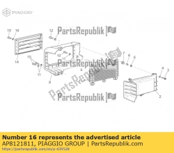 Aprilia AP8121811, T arbusto, OEM: Aprilia AP8121811