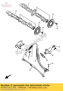 yamaha 9Y5813211700 ketting (d.i.d. 215f dha 118l) - Onderkant