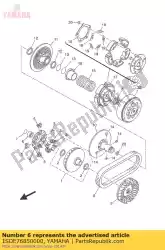 kraag, afstand 1 van Yamaha, met onderdeel nummer 1SDE76850000, bestel je hier online: