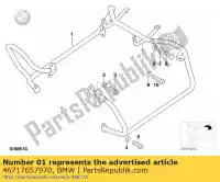 46717657970, BMW, protection bar rear right - cr              bmw  850 1100 1150 1994 1995 1996 1997 1998 1999 2000 2001 2002 2003 2004 2005 2006, New