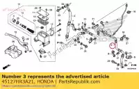 45127HR3A21, Honda, hose comp., fr. brake(b) honda trx420fa2 trx420fm1 trx420fm2 trx420tm1 trx420fa1 trx420fe1 trx420te1 420 , New