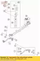 46213070000, KTM, manguera de freno trasera 65 sx 09 gasgas husqvarna ktm  sx sxs xc 65 2009 2010 2011 2012 2014 2015 2016 2017 2018 2019 2020 2021 2022, Nuevo