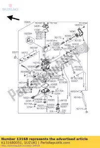 Suzuki K131680051 palanca - Lado inferior