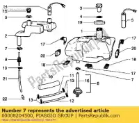 00008204500, Piaggio Group, grampo de fixação aprilia derbi gilera piaggio atlantis atlantis bullet atlantis city atlantis o atlantis red bullet e diesis gp gpr rcr sc senda senda drd r senda drd sm senda r senda sm smt variant variant courier benelux e variant revolution e variant start courier e zd, Novo