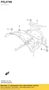 suzuki 0911106242 parafuso, 6x16,5 - Lado inferior