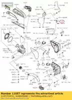 110572431, Kawasaki, 01 support, reniflard kawasaki  1000 2020, Nouveau