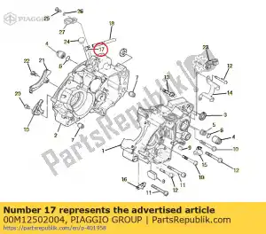 Piaggio Group 00M12502004 adempauze - Onderkant