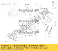 89764100NI, Piaggio Group, Owiewka przednia. czarny moto-guzzi stelvio zgulze00, zgulzg00, zgulzu01 1200 2011 2016 2017, Nowy