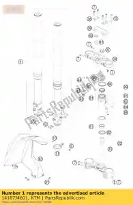 ktm 14187J4601 widelec ktm 690 duke-r 2010 - Dół