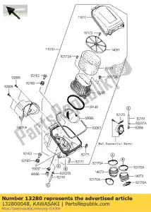 kawasaki 132800048 holder kvf750-a1 - Bottom side