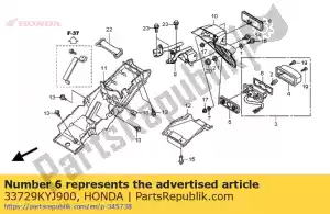 Honda 33729KYJ900 embalagem, lente - Lado inferior