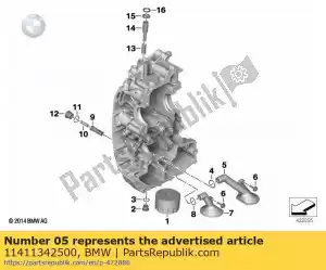 bmw 11411342500 aanzuigbuis smeerolie - Onderkant