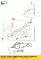 530660246MA, Kawasaki, assento-assy, ??fr, preto kawasaki zx ninja r abs 1000 600 10 6, Novo