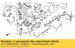 benzine pomp van Honda, met onderdeel nummer 16710MM5005, bestel je hier online: