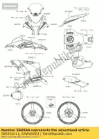 560542011, Kawasaki, marca, capuz lateral, zx-10r kawasaki zx10r ninja  winter test edition krt replica abs zx1000 s r zx 10r 1000 , Novo