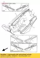 4GW2171100P0, Yamaha, capa, lado 1 yamaha tdr 125, Novo