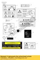 T3908401, Triumph, étiquette, rodage, noir triumph speed triple speed triple 210445 > 461331 thunderbird sport tiger explorer tiger explorer xc tiger sport trophy 1215 trophy 1215 se 885 1050 1215 1998 1999 2000 2001 2002 2003 2004 2005 2006 2007 2008 2009 2010 2011 2012 2013 2014 2015 2016, Nouveau