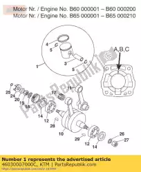 Qui puoi ordinare pistone cpl. 43,5mm c 60 98 da KTM , con numero parte 46030007000C: